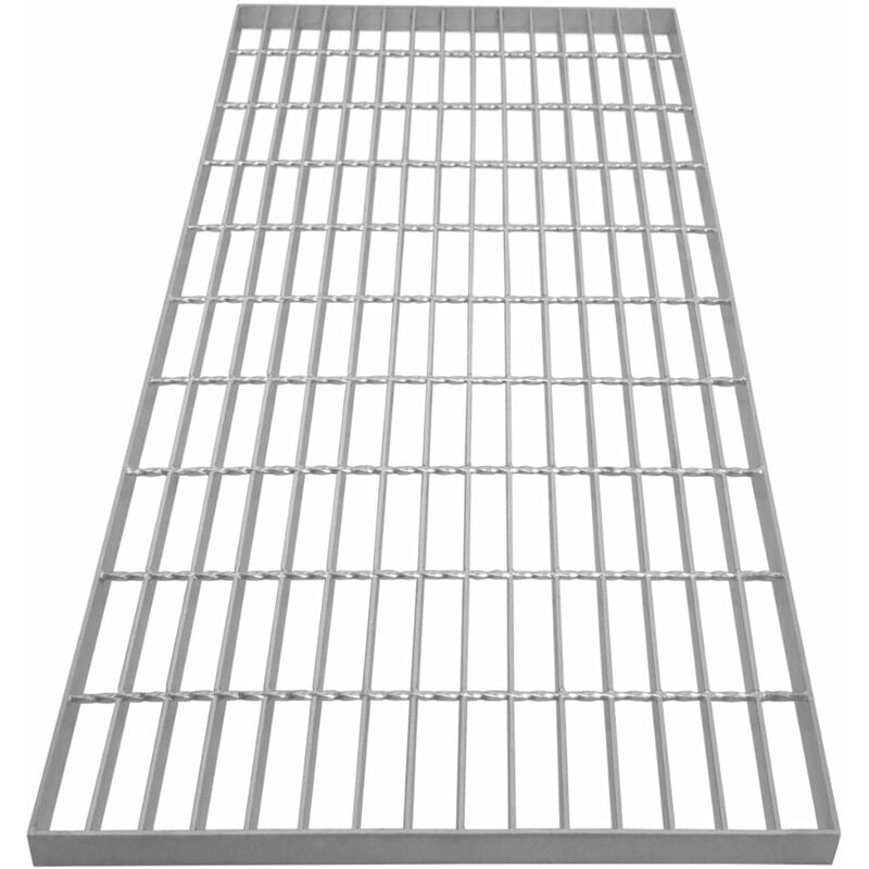 Monster-shop - Grille Caillebotis Acier Galvanisé 1000mm x 500 mm - Min 260gr/m² Maille 32 x 100mm Grillage Revêtement Sol Passerelle Passage Voiture