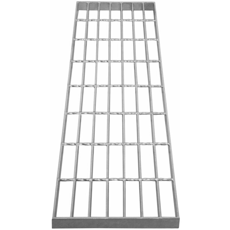 Monster-shop - Grille Caillebotis Acier Galvanisé 800mm x 240 mm - Min 260gr/m² Maille 32 x 100mm Grillage Revêtement Sol Passerelle Passage Voiture