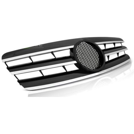 Grille calandre Mercedes classe C W203 00-07 noir chrome-27318148