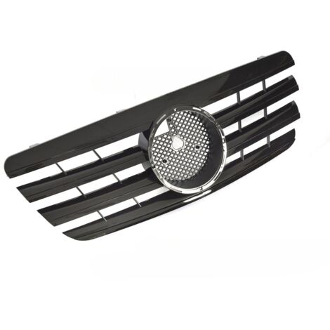 Grille calandre Mercedes Classe E W210 de 1999 a 2002 Noir Brillant-42704163