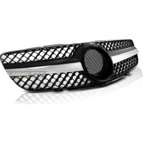 Grille calandre Mercedes SL R230 01-06 noir chrome-27318157