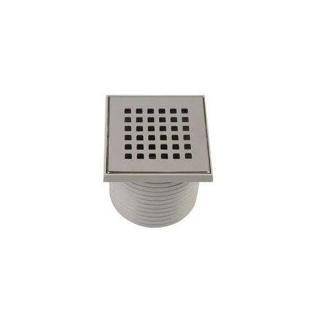Grille carrée 100x100 mm + support pour Isotanche Classique Ø50