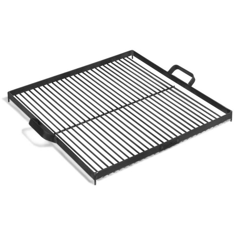 Grille pour braséro extérieur, métal inoxydable, 50x50cm, CookKing, 1112261