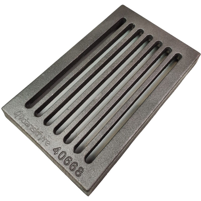 Grille à cendres pour poêles à cheminée Kaskade II de Oranier - fonte - dimensions d'encastrement parfaitement adaptées