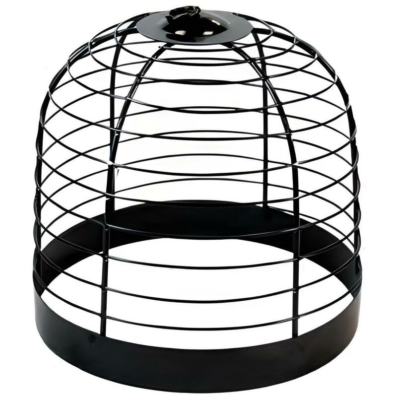Visiodirect - Grille / cloche protection brasero coloris Noir - ø 32 x Hauteur 30 cm