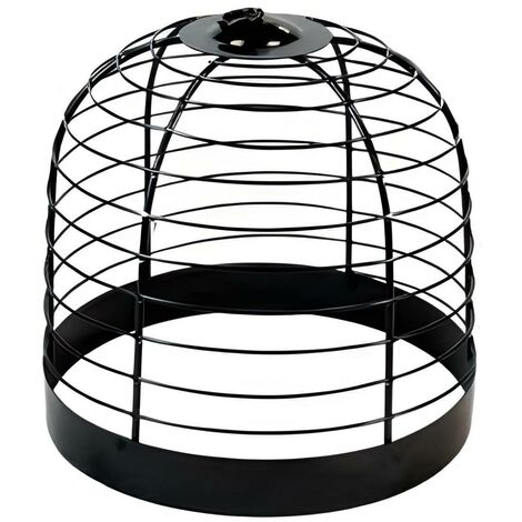 Grille / cloche protection brasero coloris Noir - Ø 32 x Hauteur 30 cm