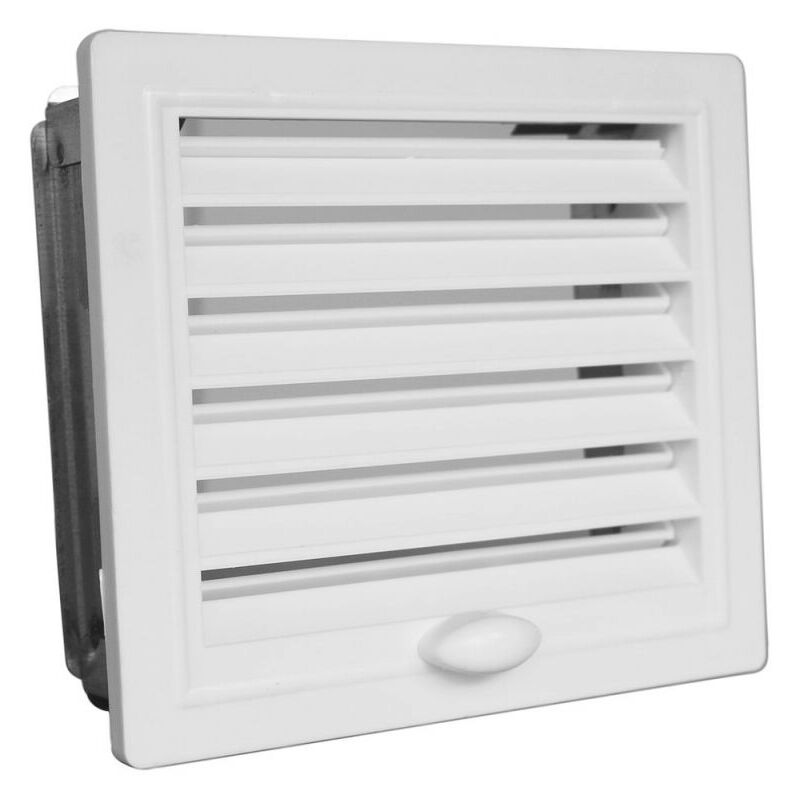 Le Sanitaire - Grille de ventilation upmann en plastique. 10x21 réglable avec dispositif intégré. blanc - 50142