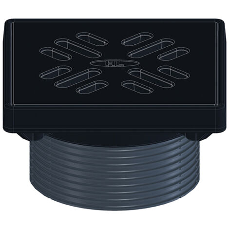 Grille d146mm, cadre en fonte 190x190, support de grille en fonte 175x175mm