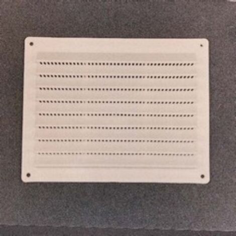 Grille d&39aA ration en ABS 12,5x36,5 cm pour mur encastrA  et mur anti-insectes