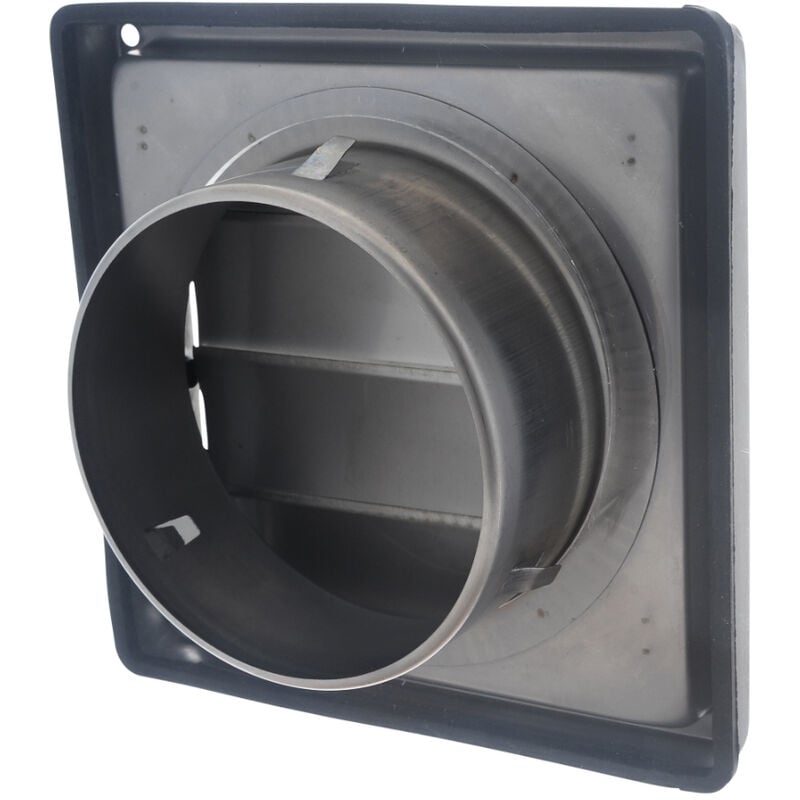 Grille d'aération à joint, à encastrer et visser - Inox Ø100