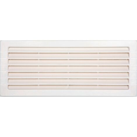 Grille d'aération abs naturel, L.10.7 x l.26 cm