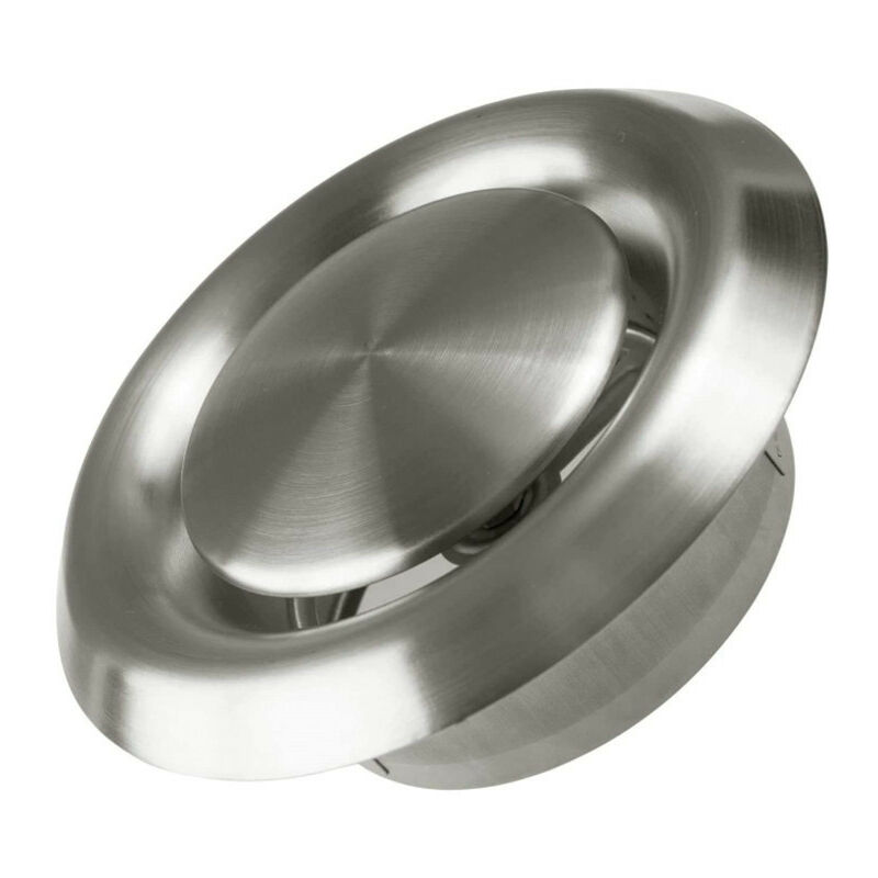 Ensoleille - Grille d'Aération, Adjustable Grille de ventilation en Acier Inoxydable Bouche d'Extraction Ronde Murale Ventilation Hotte(5 pouces)
