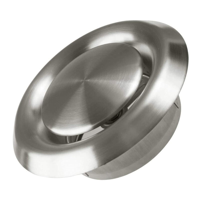 Fei Yu - Grille d'Aération, Adjustable Grille de ventilation en Acier Inoxydable Bouche d'Extraction Ronde Murale Ventilation Hotte(150mm)