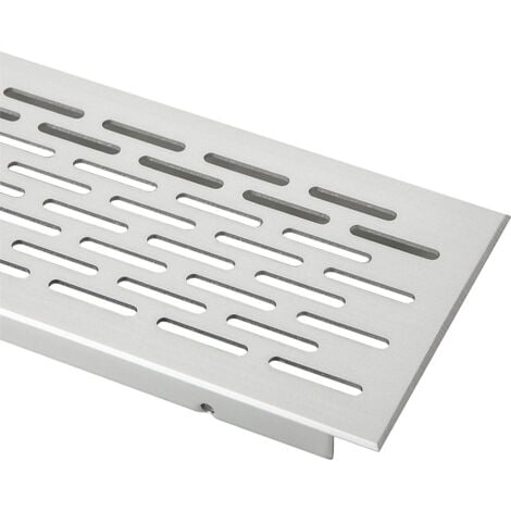 SO-TECH Grille d'aération aluminium - Décor : Alu argent - Encastrement : 475 x 57 mm - Hauteur : 16 mm - Longueur : 500 mm - Matériau : Aluminum - Profondeur : 70 mm - ITAR