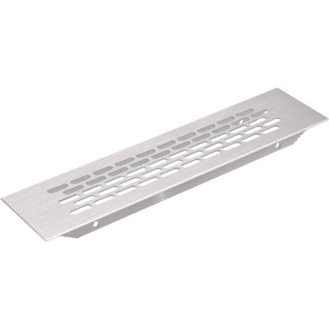 Grille d'aération aluminium - Décor : Inox -