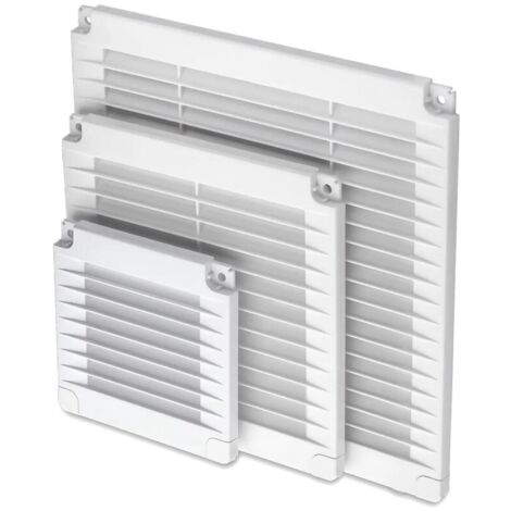 GRILLE D'AÉRATION AVEC BOUCHONS 100100MM BLANC - RX 02-313