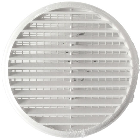 Grille d'aération avec ressorts + moustiquaire, 155 mm pour tube 80 à 125 mm - First Plast