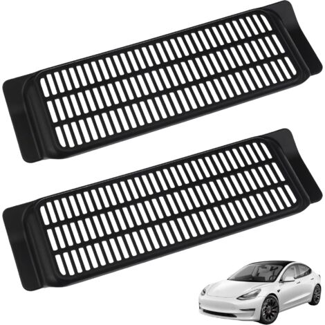 Grille d'aération compatible Tesla Model 3 [Lot 2] Accessoires de climatisation sous siège voiture Phonillico