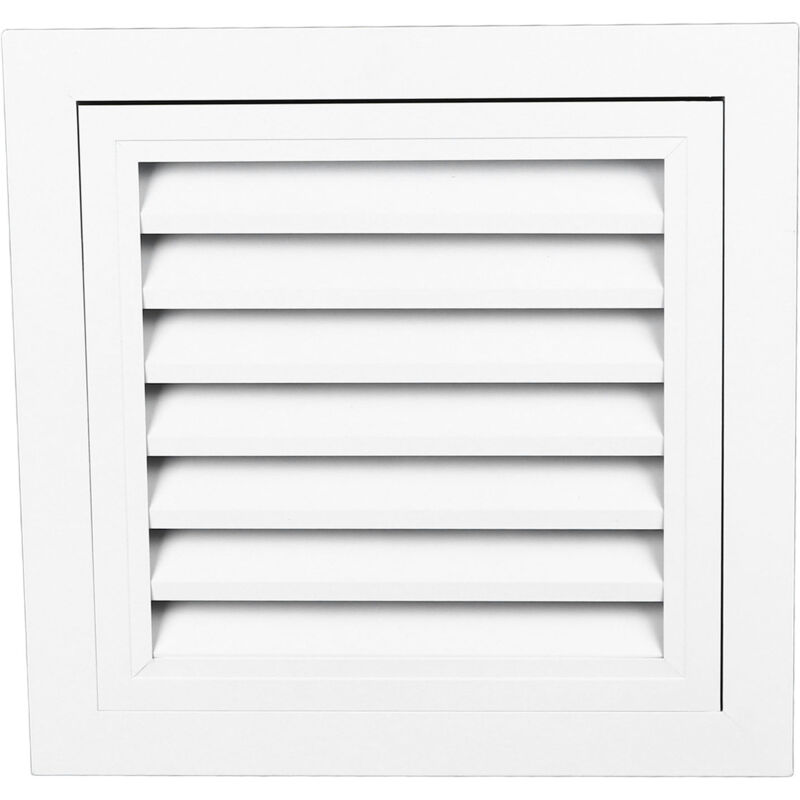 Grille d'aération de pignon 35 x 35 cm, taille extérieure 29,5 x 29,5 cm, taille intérieure, couvercle de ventilation murale en alliage d'aluminium