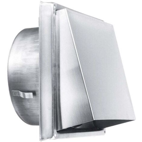 Grille d'Aération en Acier Inoxydable 150 mm -Résistante aux Intempéries sans Clapet Anti-Retour-Parfaite pour Sèche-linge,Hottes, Ventilations,Conduits d'Échappement