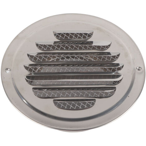 Grille d'aération murale ronde et plate en acier inoxydable, couvercle de Ventilation, sortie, maille anti-insectes