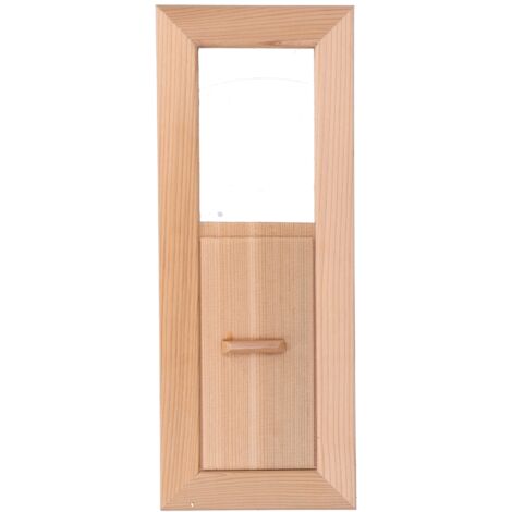 Grille d'Aération Rectangulaire en Bois pour Sauna et Hammam, Équipement de Ventilation pour Cabine de Vapeur