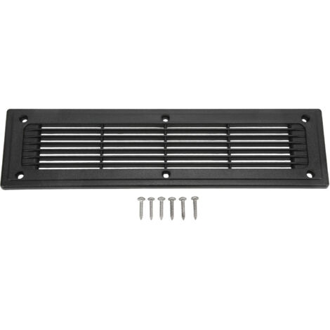 Grille d'aération rectangulaire pour camping-car, bus et remorque - Dimensions 30x8 cm