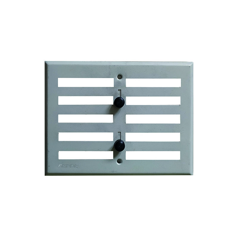 Axelair - Grille d'aération réglable à visser - Aluminium argent mat 250x170