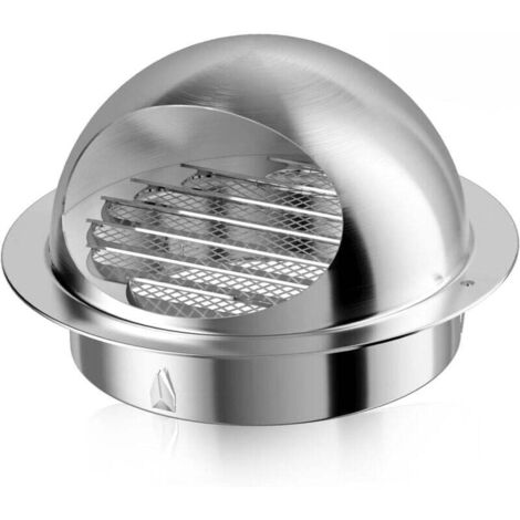 Grille d'Aération Ronde 150 mm Bouche de Ventilation Murale pour Cuisine et Salle de Bain