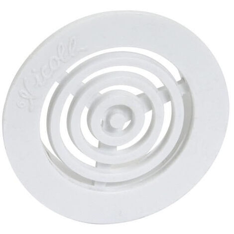 Grille d'aération ronde Ø35 mm sans moustiquaire NICOLL pour menuiserie - Blanc - B33