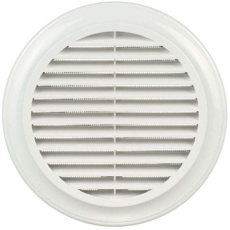Upmann - Grille d'aération rond diamètre 200 mm blanc