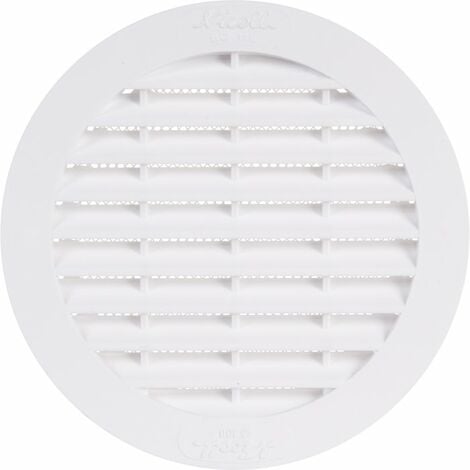 Grille de ventillation Nicoll ronde avec moustiquaire