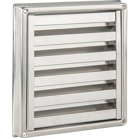 Grille d'aération SMF 190 inox moustiquaire intégrée