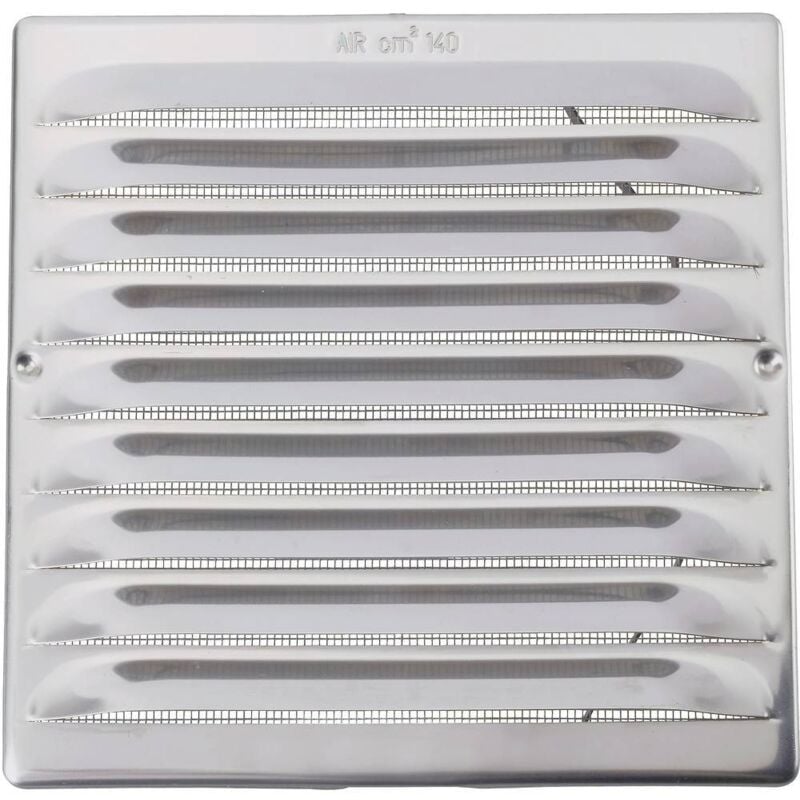 Wallair Grille d'aération acier inoxydable Convient pour Ø de tube: 12.5 cm