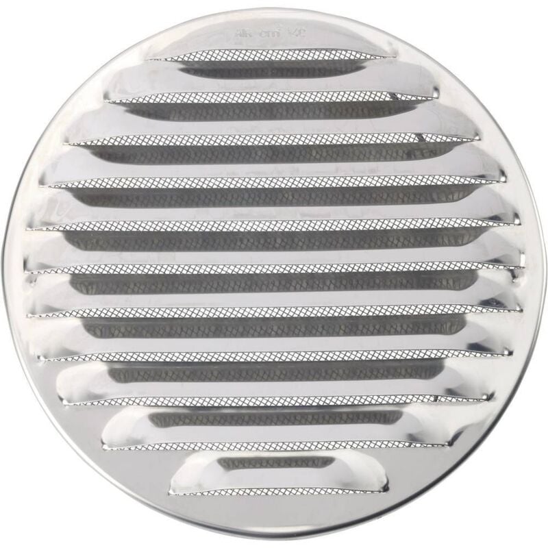 Wallair - N31841 Grille d'aération acier inoxydable Convient pour ø de tube: 16 cm
