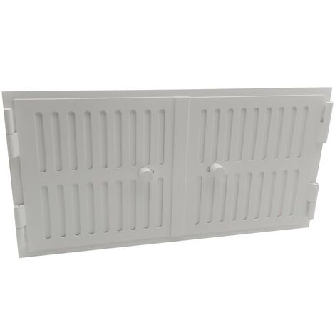 Grille d'air chaud à double battant - Blanche