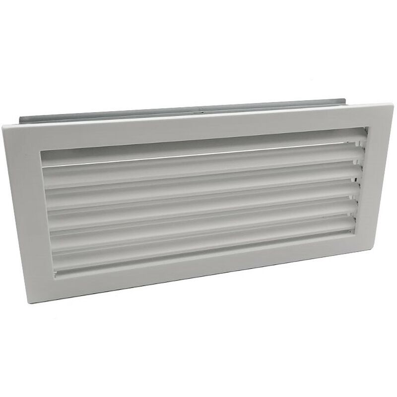 Grille d'air froid en acier galvanisé Blanc - 45 x 23 cm