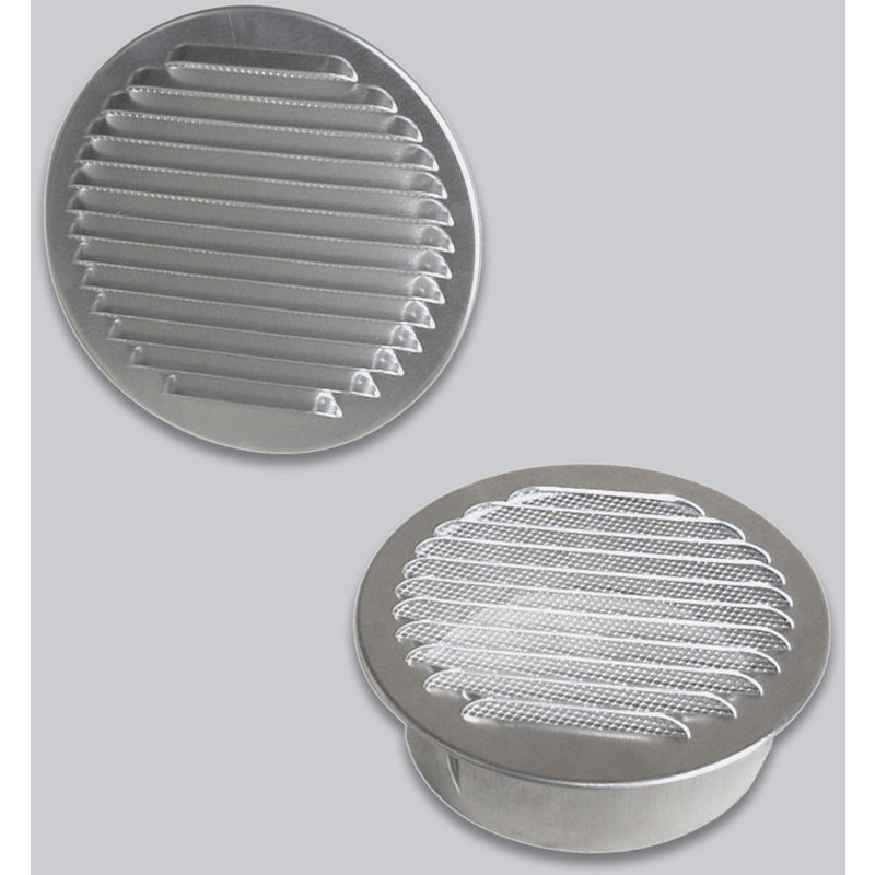 Grille d'air ronde en Aluminium 80 mm