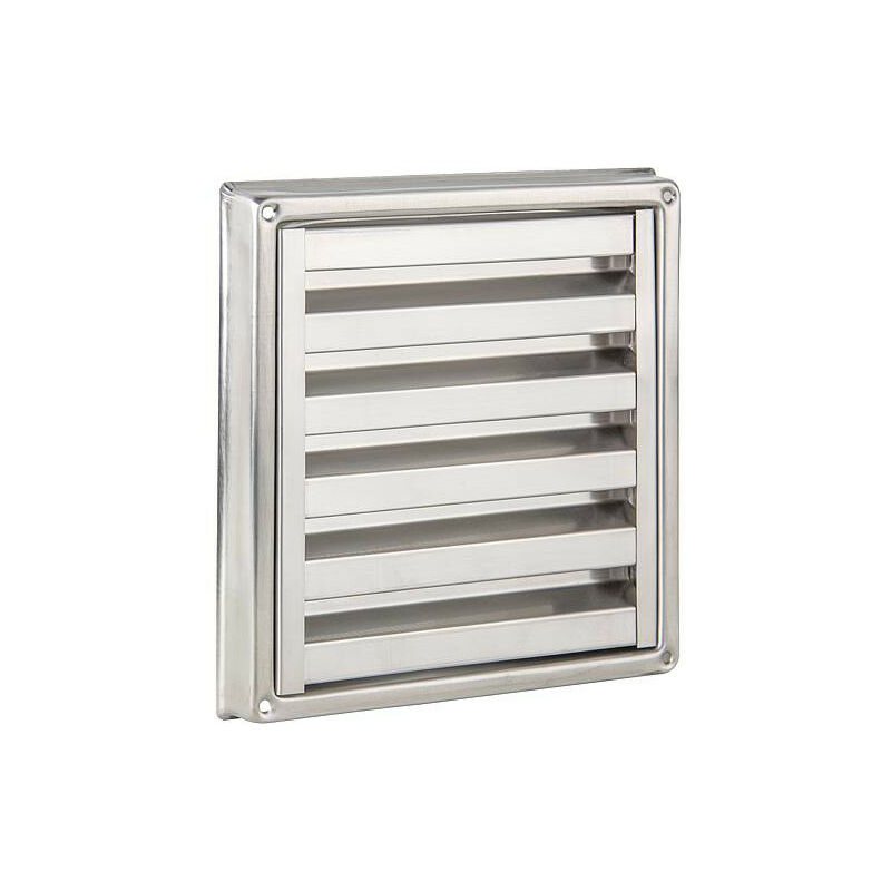 Grille d'aération SMF 190 inox moustiquaire intégrée