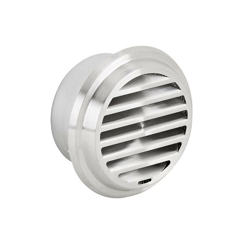 Banyo - Grille d'aération smg 125 inox avec moustiquaire intégrée raccord diam. 125 mm, ext. diam. 186 mm