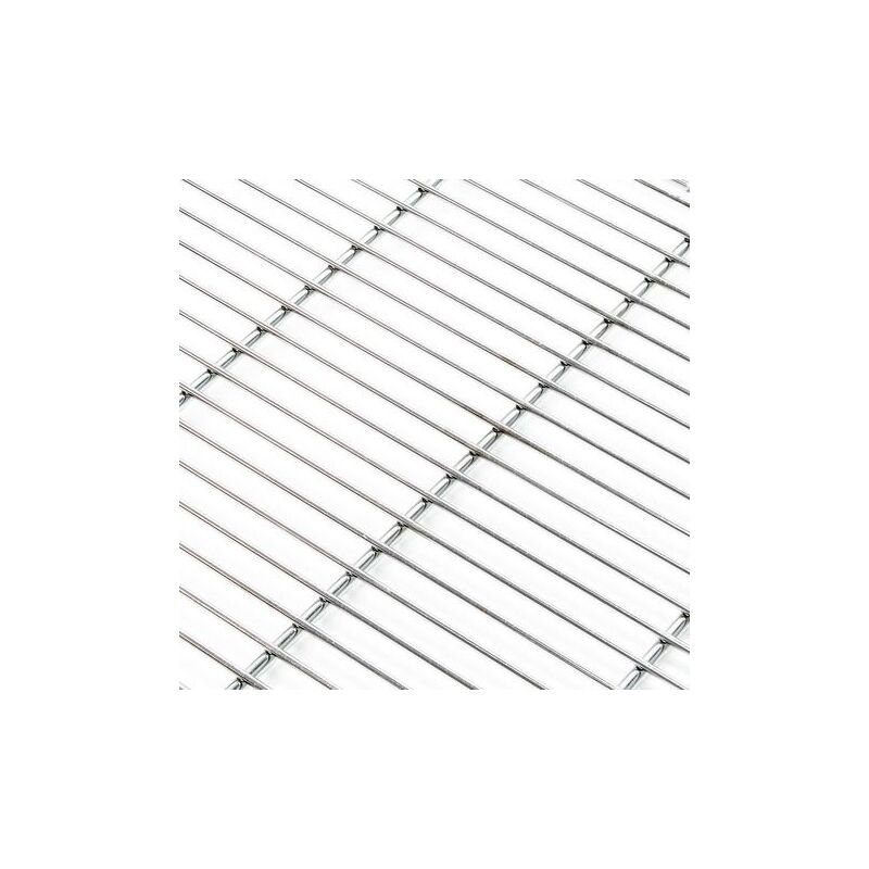 Grille de barbecue Acier inoxydable Carrée 58 x 30 cm Sans Grille de barbecue Acier inoxydable Carrée 58 x 30 cm Sans