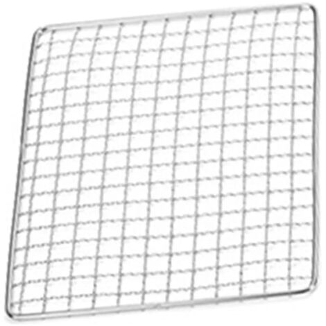 Grille de barbecue en acier inoxydable avec charbon de bois