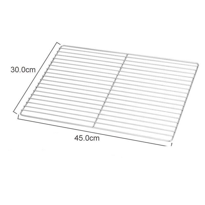 Grille de Barbecue, Filet de Remplacement pour Barbecue en Acier Inoxydable, Grille de Cuisson multifonctionnelle pour Barbecue, 1 Packs (45 30cm)
