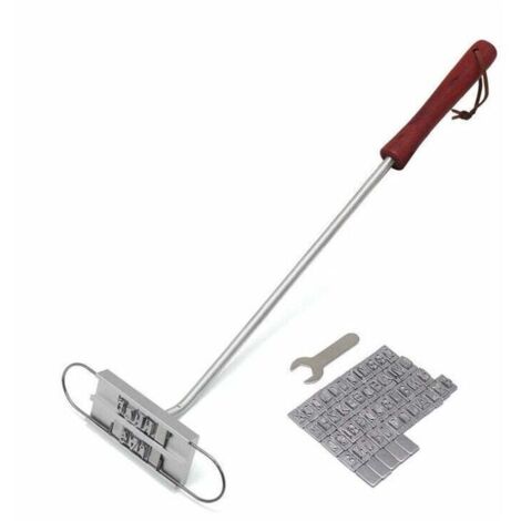 Grille de barbecue Jalleria avec 55 lettres amovibles, ensemble d'ustensiles pour la cuisson de la viande, des steaks, des hamburgers et des grillades.