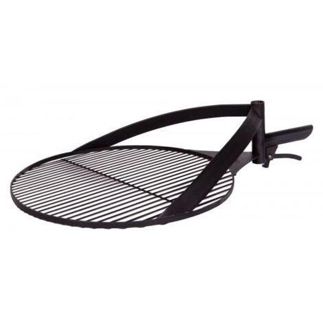 Grille de barbecue pour braséro, acier naturel, poignée inclue, CookKing, 121204