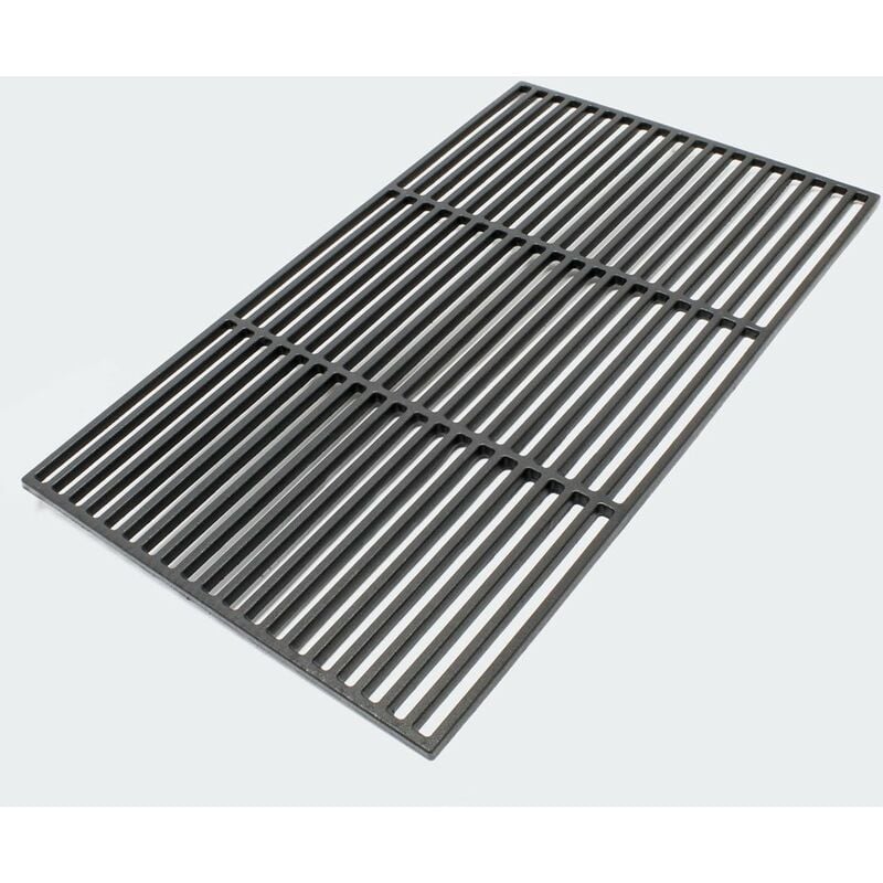 Grille de Barbecue Rectangulaire En Fonte : 60 x 40 cm. Camping Ou Jardin