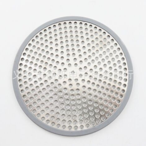 Grille de bonde en acier inoxydable, collecteur de cheveux pour salle de bain, filtre à cheveux pour lavabo, maille anti-obstruction