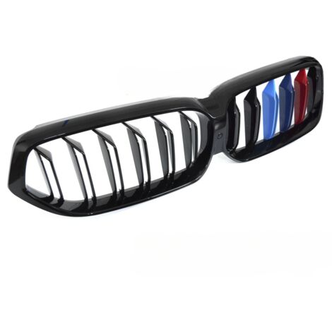 Grille de calandre avant BMW Serie 6 G32LCI de 2020 a 2023 Noir brillant + Tricolore-42674421