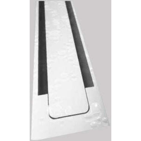 Grille de caniveau de douche en aluminium avec couvercle métallique Canalissima