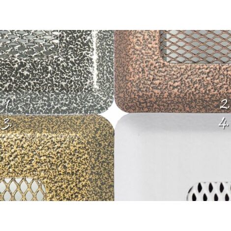 GRILLE DE CHEMINÉE 16x45 BLANC ANTIQUE